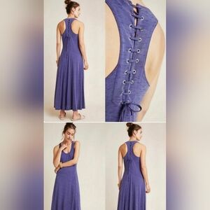 Anthropologie Maeve sleeveless dress corset back